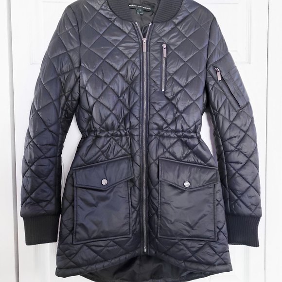 Women's Quilted Jacket - Navy - Picture 5 of 11